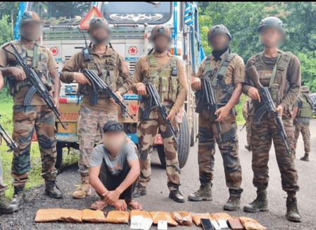 আসাম-মনিপুরে যৌথ অভিযানে বিপুল মাদক ও অস্ত্র উদ্ধার, গ্রেফতার ৯
