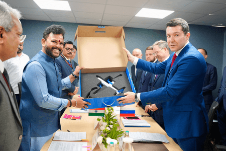 আঞ্চলিক যোগাযোগে চাহিদা মেটাতে সিভিল বিমান যৌথ উৎপাদনে ভারত-রাশিয়ার আলোচনা