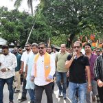 জিরানিয়ায় মিছিল করে বিজেপির ভিলেজ কমিটির মনোনয়ন দাখিল, উপস্থিত মন্ত্রী সুশান্ত