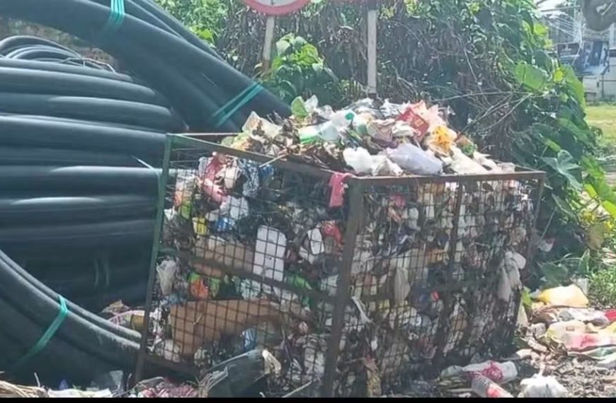 স্কুলের প্রবেশমুখেই জঞ্জালের স্তূপ, তীব্র দুর্গন্ধে নাজেহাল পড়ুয়া-অভিভাবক