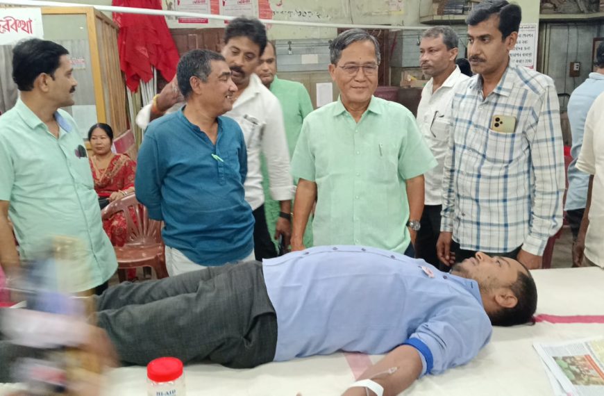 রক্ত কৃত্রিমভাবে তৈরি করা যায় না, মানবিকতা রক্ষায় রক্তদান জরুরি: জিতেন্দ্র চৌধুরী