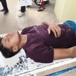 শহরে ব্যস্তসময়ে ১৪ চাকার গাড়ির প্রবেশ, পিষে গেল যুবকের পা