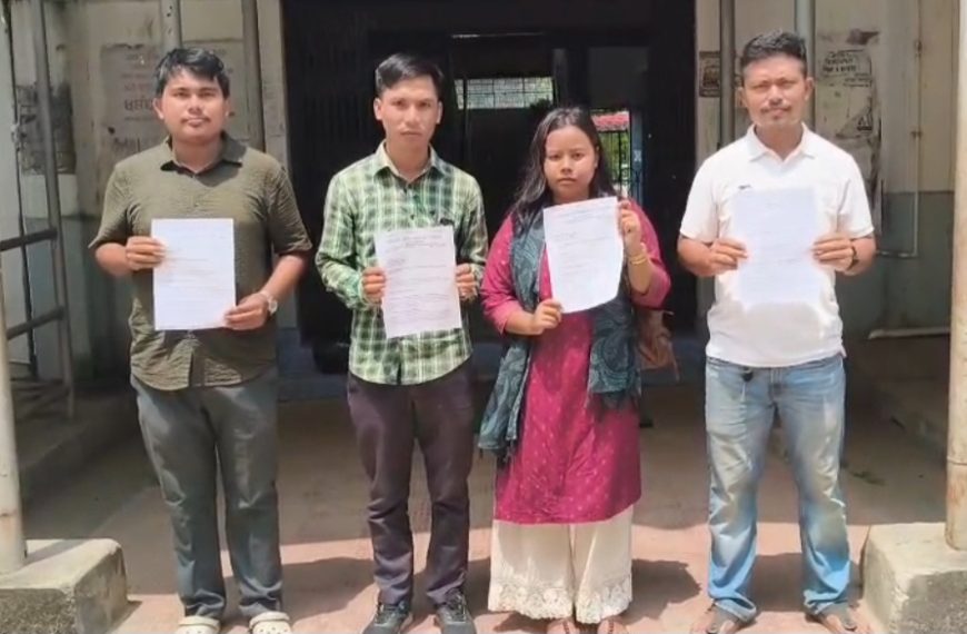 আদিবাসী শিক্ষার্থীদের ৪ দফা দাবিতে টিএসইউর স্মারকলিপি