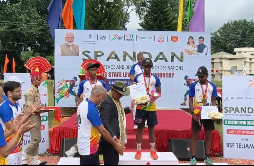 শরীরচর্চা ও সুস্থ জীবনের বার্তা, তেলিয়ামুড়ায় বিএসএফের ‘স্পন্দন’ ম্যারাথন