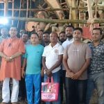 সোমনাথ মন্দিরের আদলে তৈরি হচ্ছে দুর্গাপুজোর মণ্ডপ, পরিদর্শনে মন্ত্রী টিংকু রায়