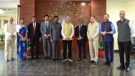 ভারত-শ্রীলঙ্কা সম্পর্ক জোরদারে জয়শঙ্করের সঙ্গে টিলভিন সিলভার বৈঠক