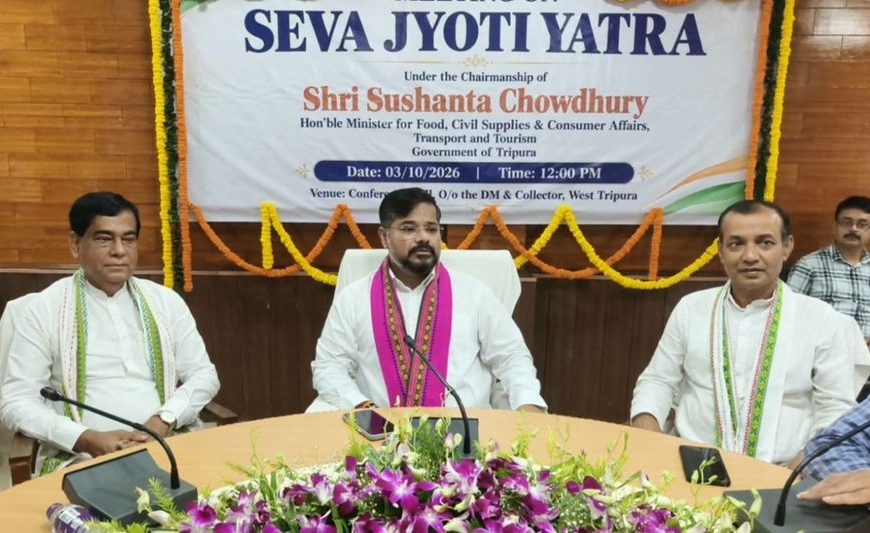 সরকারি পরিষেবা ও উন্নয়নমূলক প্রকল্প মানুষের দোরগোড়ায় পৌঁছে দেবে ‘সেবা জ্যোতি যাত্রা’: সুশান্ত চৌধুরী